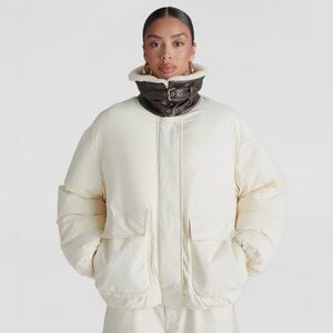 🤍🤍 KBB by KAHLANA Women’s ‘The Utility Puffer Coat’ - Cream  S